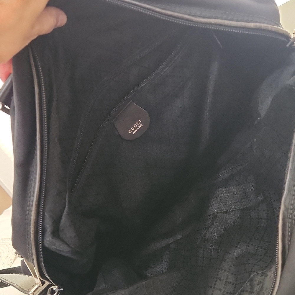 GUCCI Black Unisex Shoulder Strap Nylon Work Bag - Picture 12 of 17